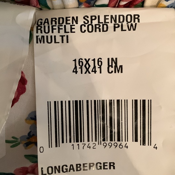 Longaberger Garden Splendor Pillows. Set of 2 - Picture 5 of 16